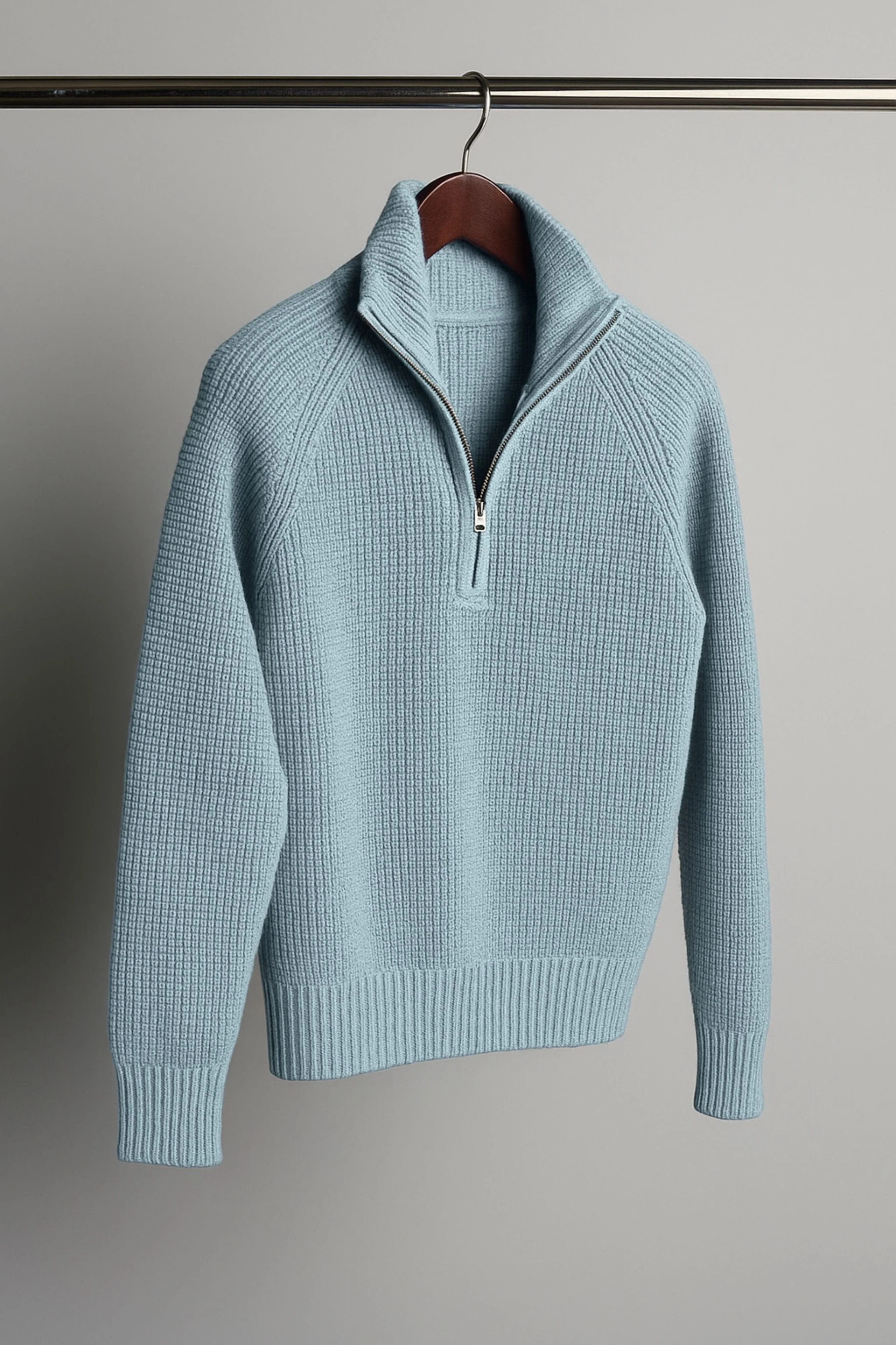 Jerry Waffle Knit Quarter-Zip Sweater - Image 21