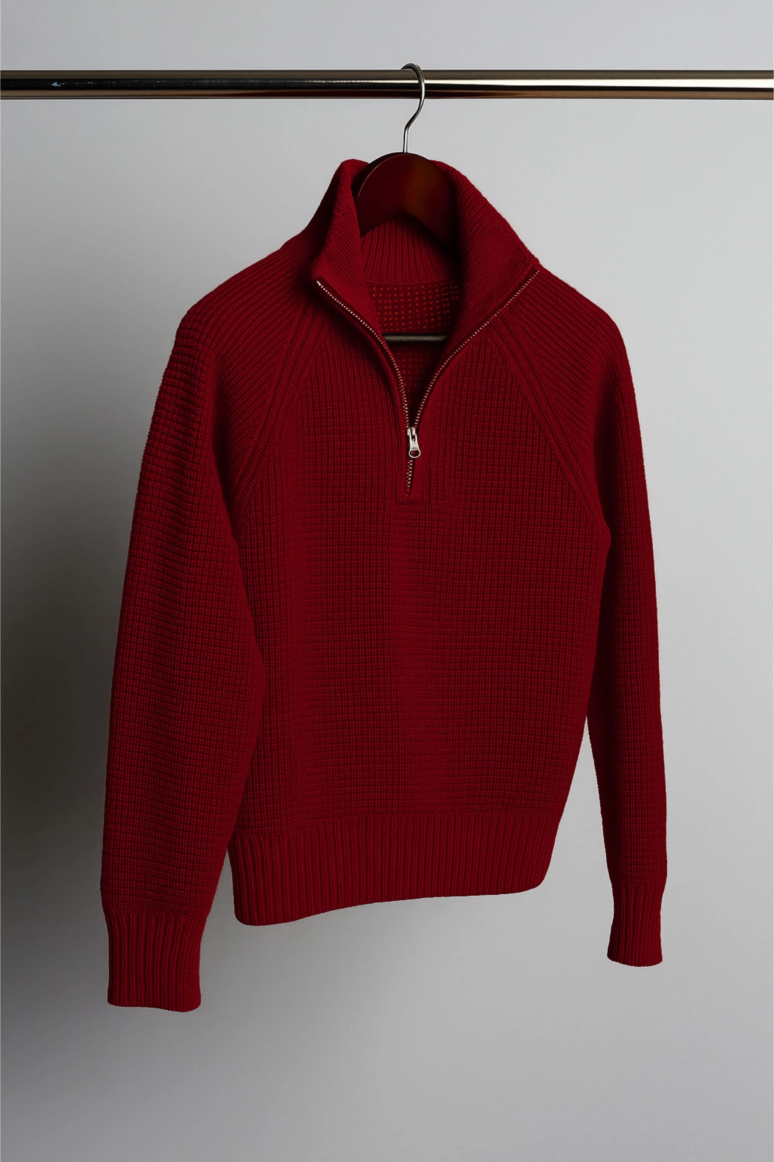 Jerry Waffle Knit Quarter-Zip Sweater - Image 24