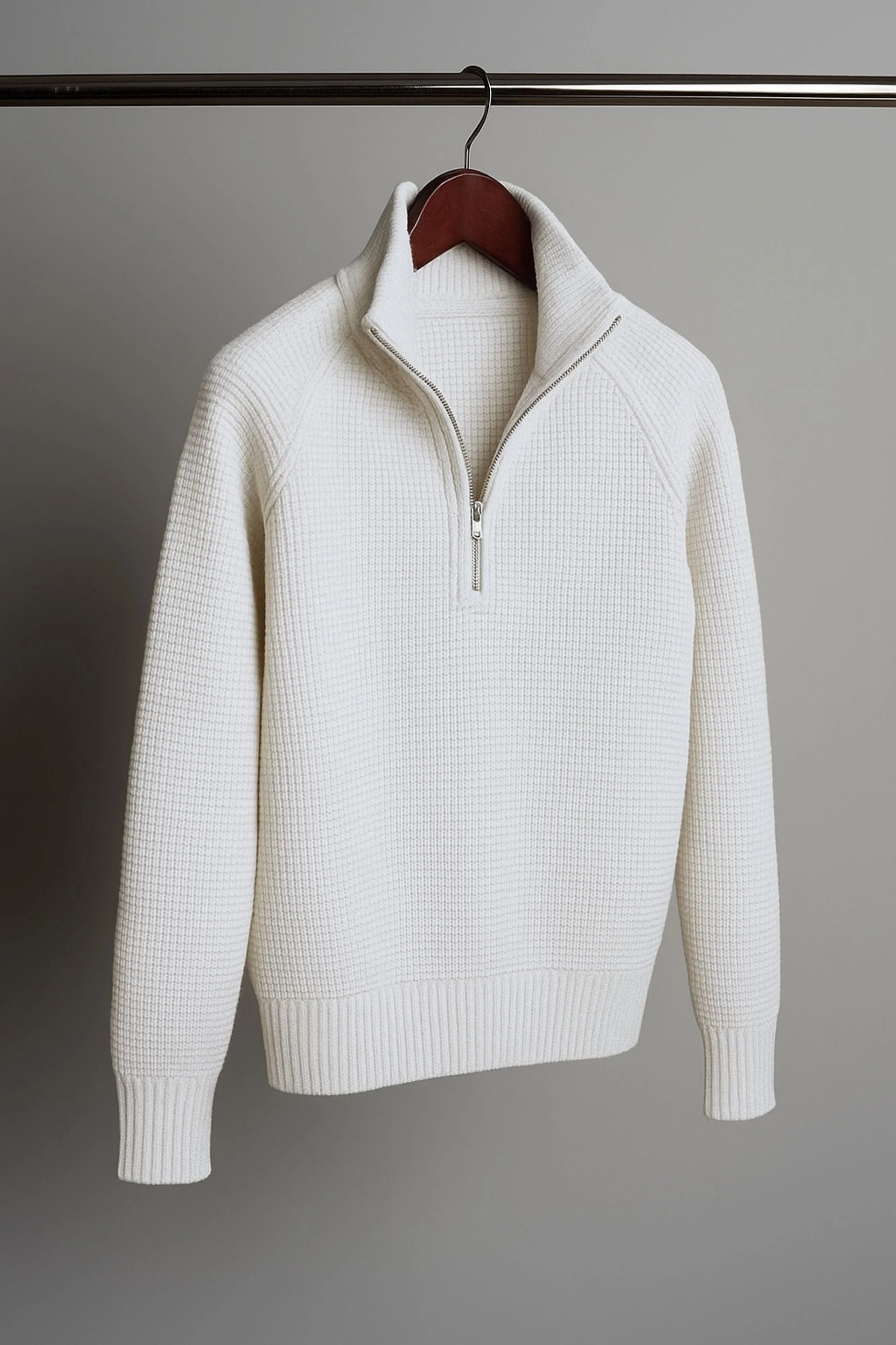 Jerry Waffle Knit Quarter-Zip Sweater - Image 25