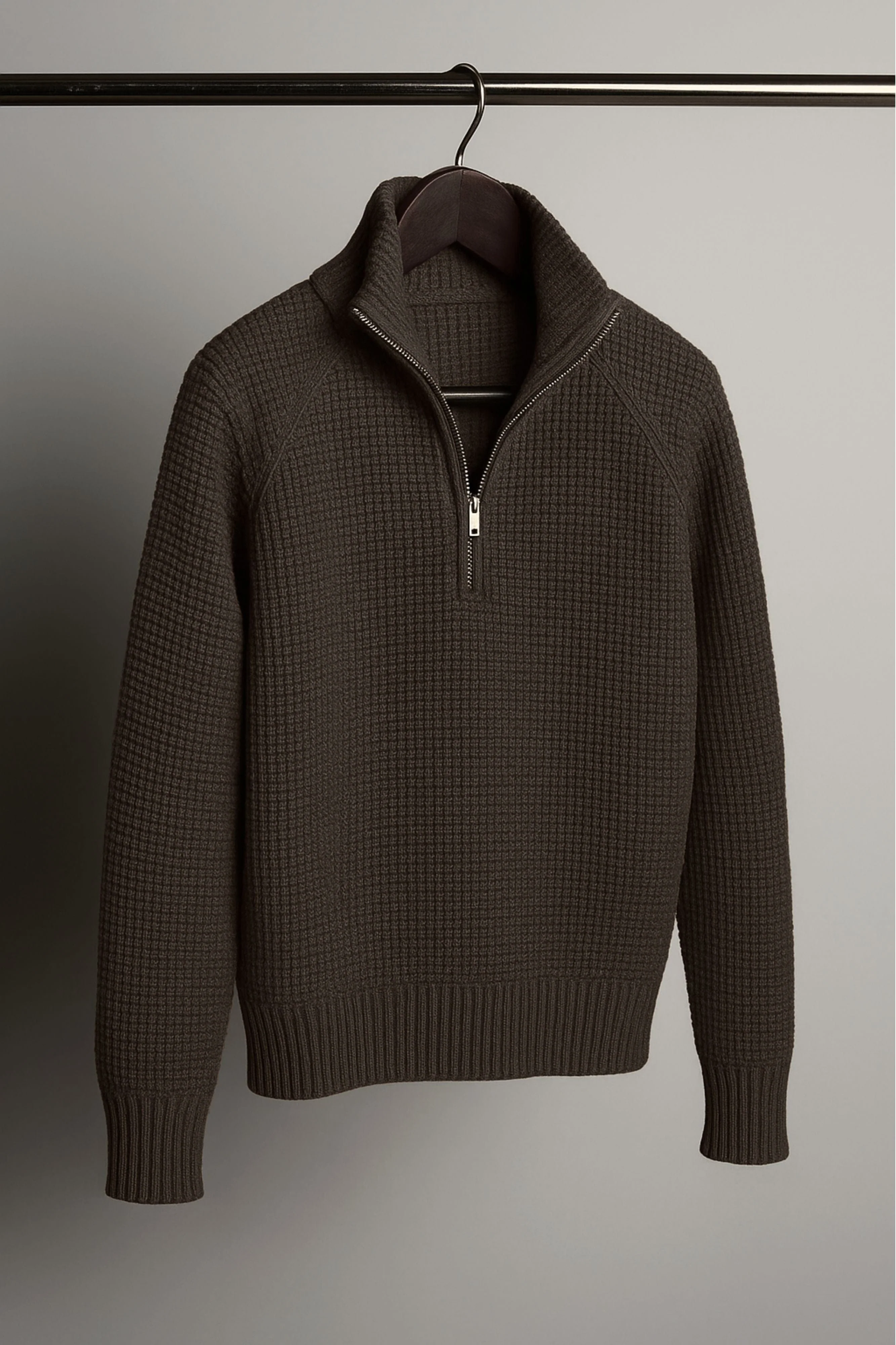 Jerry Waffle Knit Quarter-Zip Sweater - Image 26
