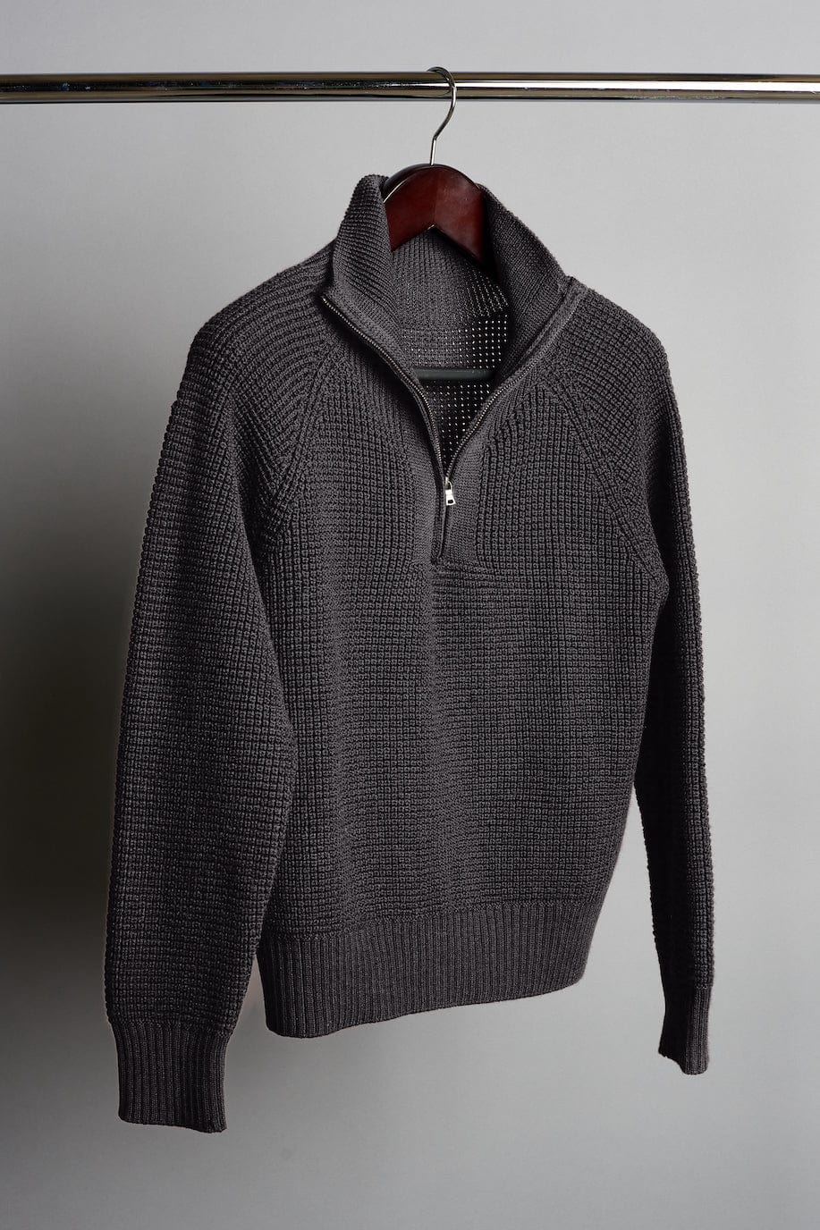 Jerry Waffle Knit Quarter-Zip Sweater - Image 6