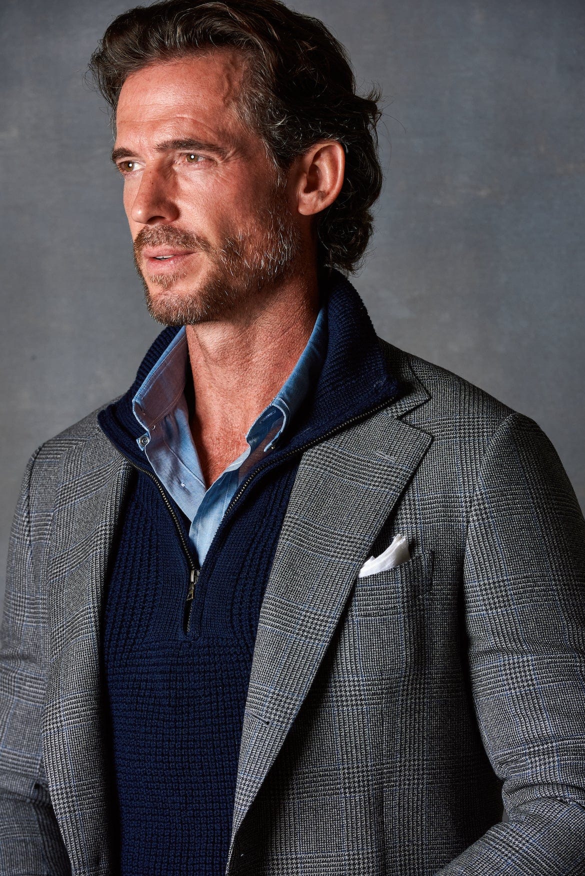 Jerry Waffle Knit Quarter-Zip Sweater - Image 9