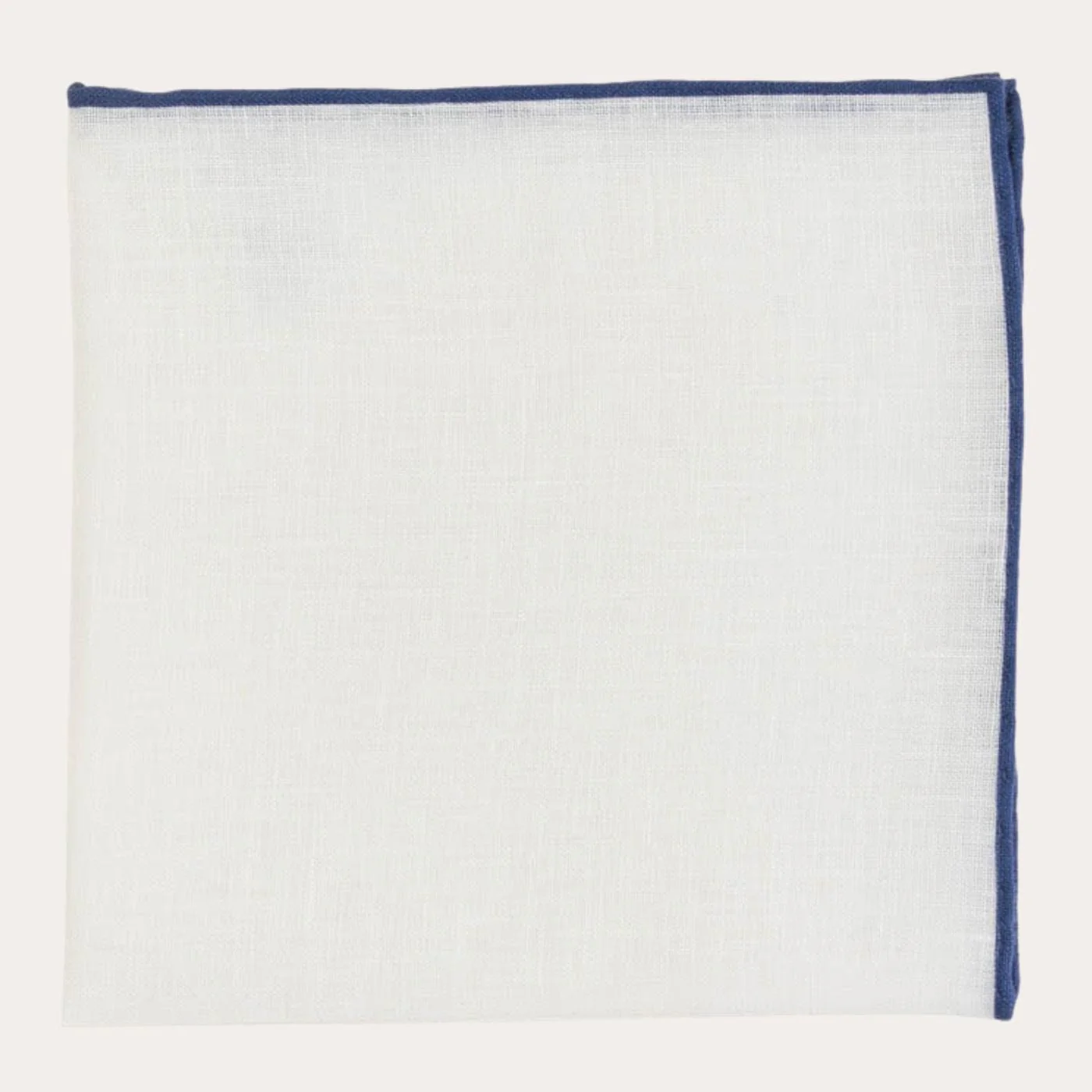 White Linen Tipped Pocket Square - Image 8