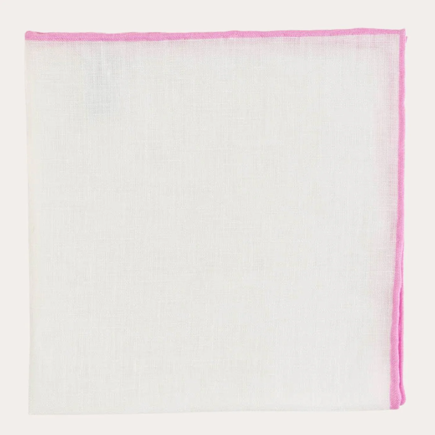 White Linen Tipped Pocket Square - Image 9