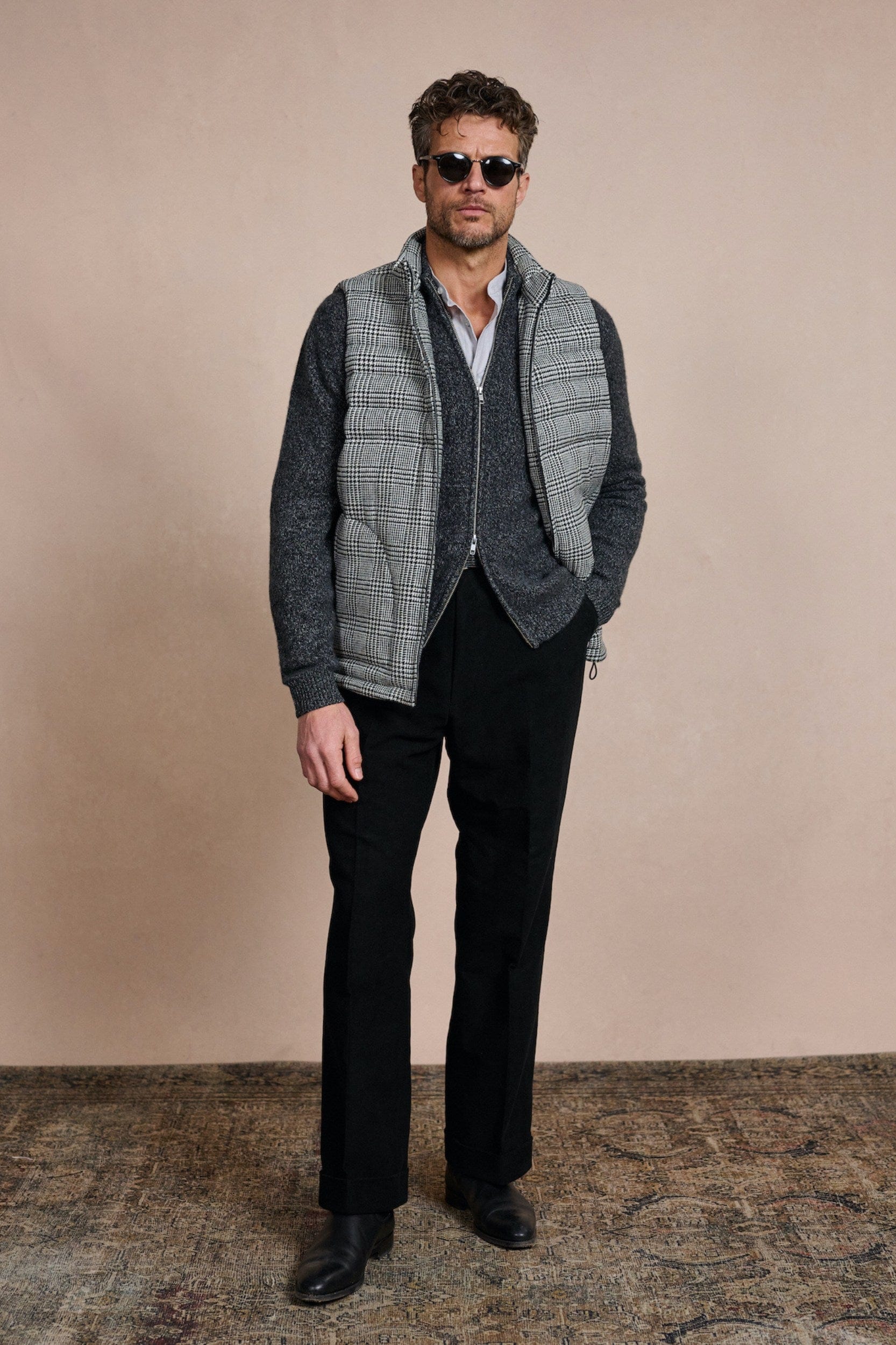 Wool & Cashmere Puffer Vest - Image 7