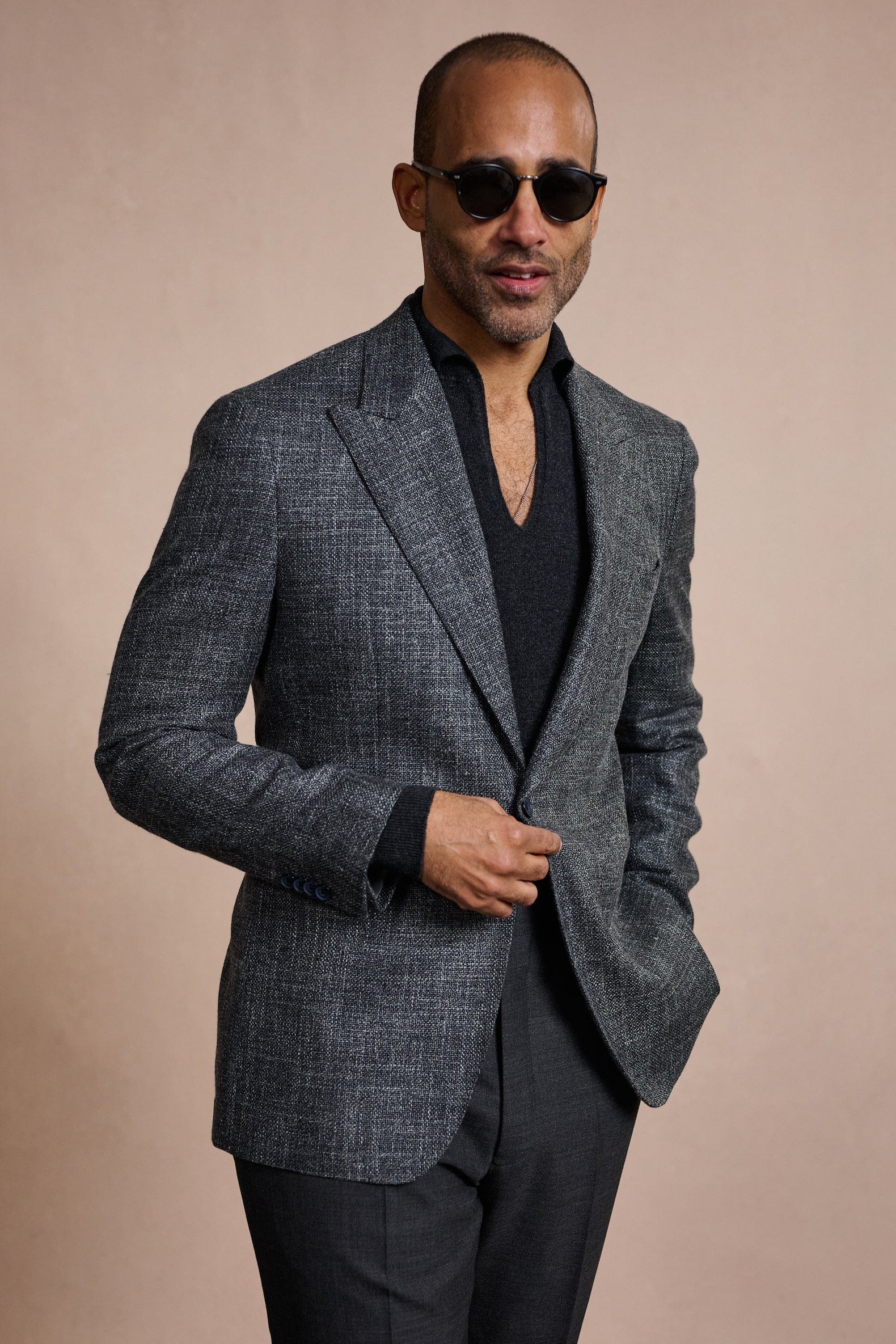Wool, Silk & Linen Hopsack Suit - Image 11