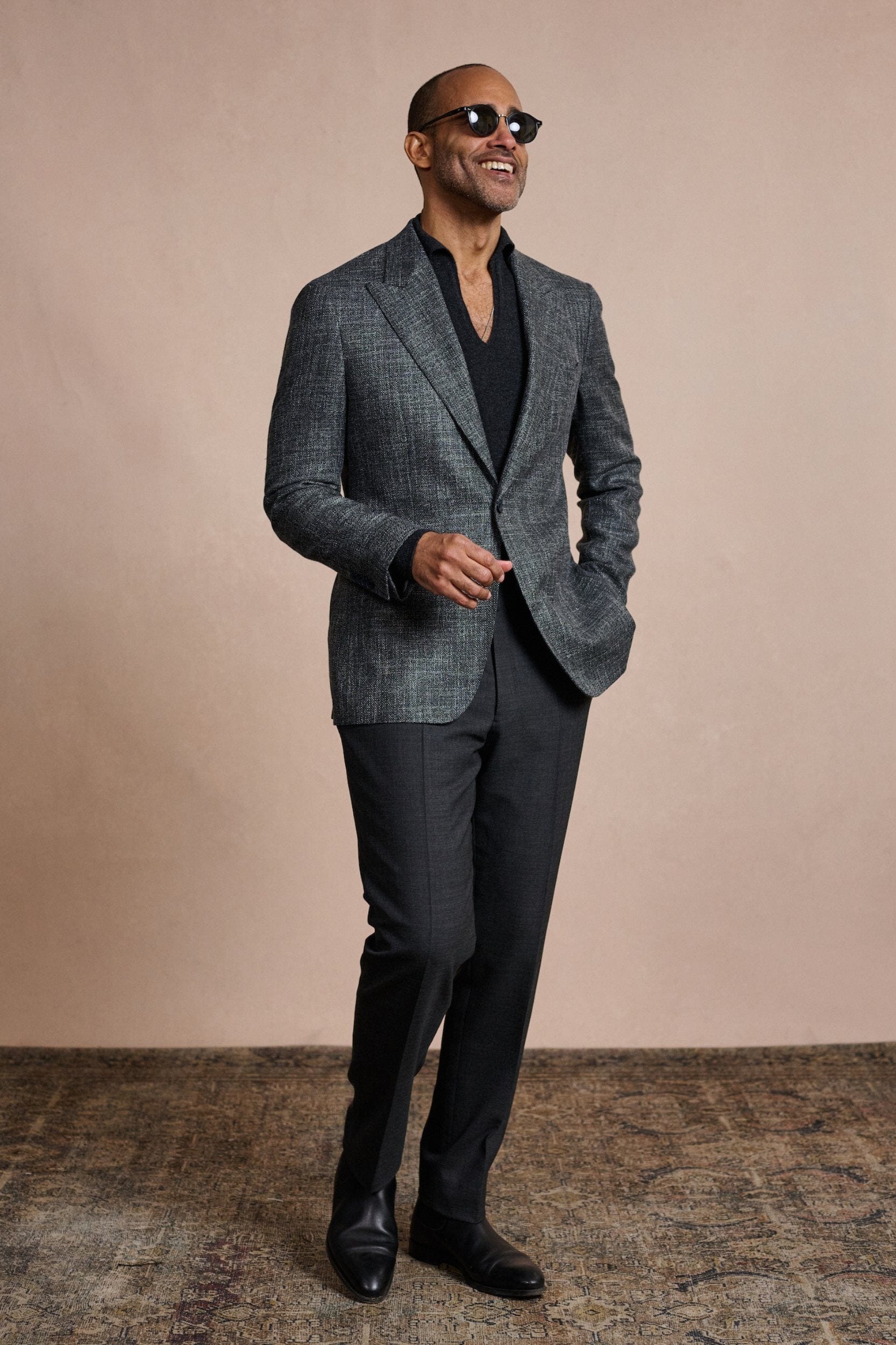 Wool, Silk & Linen Hopsack Suit - Image 12