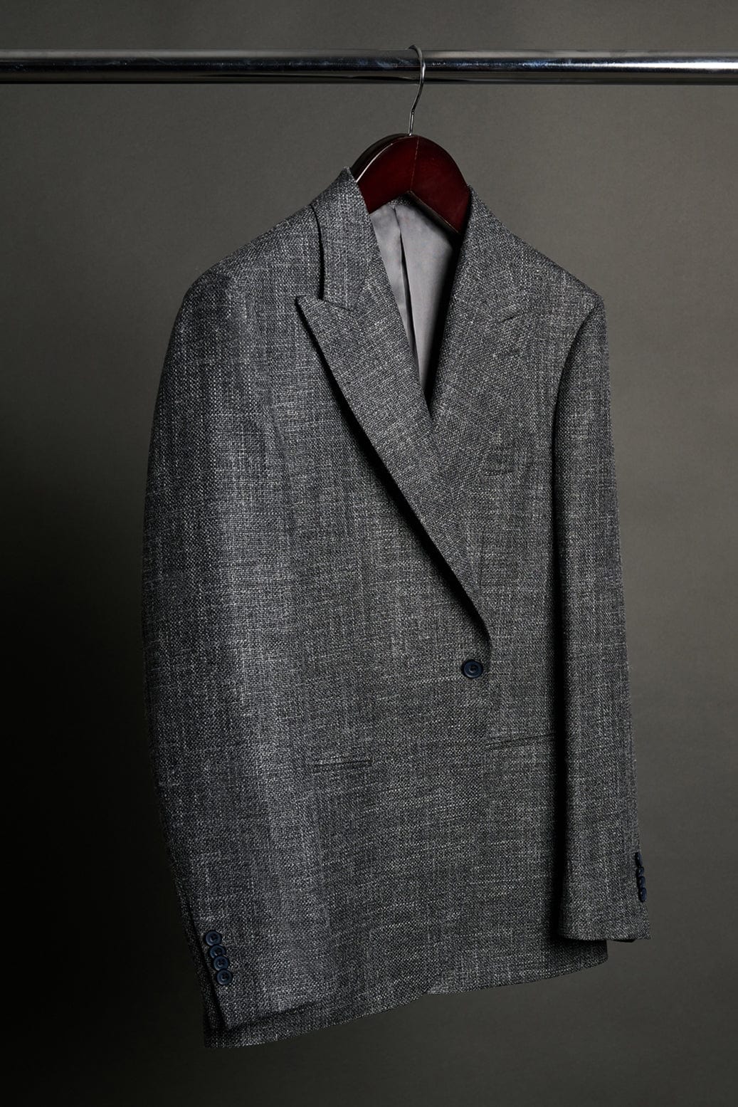 Wool, Silk & Linen Hopsack Suit - Image 3