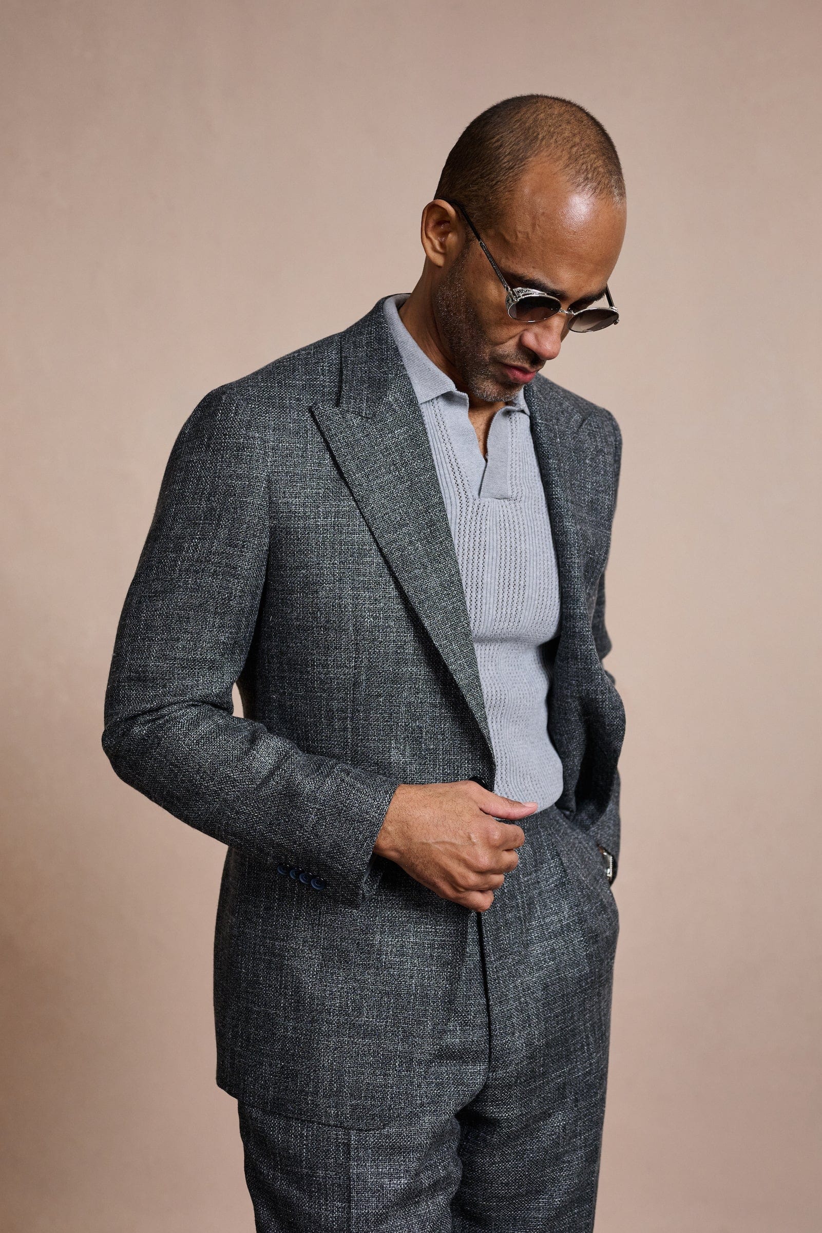 Wool, Silk & Linen Hopsack Suit - Image 8